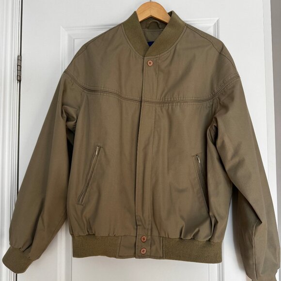 Vintage Oversized Beige Chore Bomber Jacket - Picture 3 of 10